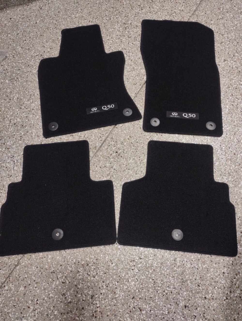 Infiniti Q50 Black Graphite Carpeted Car Floor Mat Set 2018-2020 New! OEM